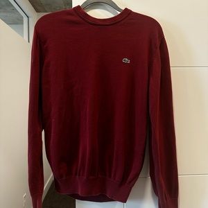 Lacoste red Knit crewneck sweater